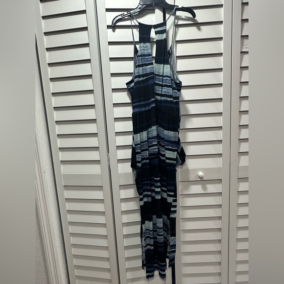 BCBGeneration Black and Blue Print Maxi Dress - Picture 4 of 4